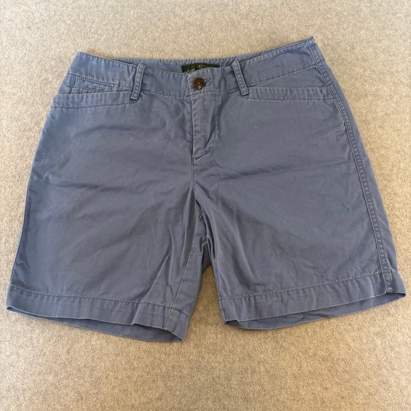 Lauren Ralph Lauren Pants - Lauren Ralph Lauren Blue Chino Shorts Womens 4P Petite Cotton Twill Preppy LRL